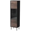 Cama Meble Cama CORTINA display cabinet 53x40x182 juodas