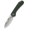 CIVIVI Elementum Slip Joint Žalias Micarta peilis