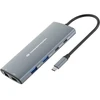 Conceptronic DONN06G doko stotelė Przewodowa USB 3.2 Gen 1 (3.1 Gen 1) Type-C Pilka