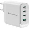 Conceptronic ALTHEA22W100 nešiojamas įkroviklis universalus baltas kintamosios srovės greitas įkrovimas vidinis