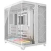 Corsair AIR 5400 LX-R LINK PC Case, Mid Tower, Tempered Glass, RGB – includes 3x 120mm Fans, baltas