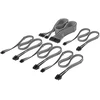 Corsair Cable Set, Type 4, DC Cable Starter Kit, individually sleeved – juodas / baltas
