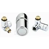 Danfoss TERMOSTAS.PADALĖJŲ RINKINYS.X-TRA CHROME KAIRĖ