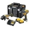 DEWALT įrankių rinkinys DCK2020P2T (DCD791 + DCG405), 18V, 2x5.0Ah, TSTAK lagaminas