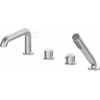 Deante 4 dalių vonios maišytuvas Deante Silia BQS_F14M, Brushed steel