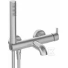 Deante vonios maišytuvas su dušo komplektu Deante Silia BQS_F11M, Brushed steel
