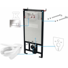 Potinkinis WC komplektas Deante Vital 6in1, CDVS6WPW, Baltas/Chrome