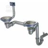 Sifonas plieninėms plautuvėms Deante ZXY_9956, Steel