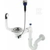Sifonas granitinėms plautuvėms Deante Space-Saver ZXY_9972, Steel