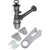 Sifonas plieninei ūkinei plautuvei Deante, ZXY_9969, Steel