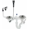 Sifonas granitinėms plautuvėms Deante Space-Saver ZXY_9983, Steel