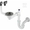 Sifonas granitinėms plautuvėms Deante Space-Saver ZXY_D949, Titanium