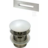 Deante klik-klak vonios dangtelis su persipylimo apdaila, KYY_F10B, Brushed steel