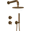 Potinkinis dušo komplektas Deante Silia NQS_C9YK, Brushed bronze