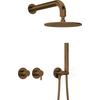 Potinkinis dušo komplektas Deante Silia NQS_C0YK, Brushed bronze