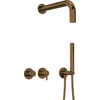 Potinkinis dušo komplektas Deante Silia NQS_C0XK, Brushed bronze