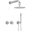 Potinkinis dušo komplektas Deante Silia NQS_F0YK, Brushed steel