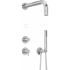 Potinkinis dušo komplektas Deante Silia NQS_F9XK, Brushed steel