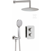 Deante potinkinis termostatinis dušo komplektas BOX, BXYZFEBT, Brushed steel