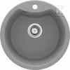 Deante granitinė virtuvinė plautuvė Deante Solis ZRS S803, Metallic pilkas
