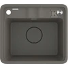 Granitinė virtuvinė plautuvė Deante Momi, ZKM_T103, Anthracite metallic