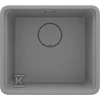 Granitinė virtuvinė plautuvė Deante Momi, ZKM_S10A, Metallic pilkas