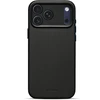 „Decoded Leather Back Case“ – „Decoded“ odinis „iPhone 17 Pro Max“ dėklas, suderinamas su „MagSafe“ (juodas)