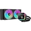 DeepCool LQ240 procesoriaus skysčio aušinimo komplektas 12 cm juodas 1 vnt.