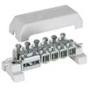 Dehn K12 potencialų išlyginimo šyna 10 gnybtų 2,5–95 mm2 arba 10 mm 1 gnybtas plokščiam 30x4 mm Cu/gal Sn 563200