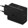 Samsung 50 W maitinimo adapteris, dvigubas, juodas