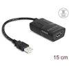DeLOCK Izolator USB 2.0 Typu-A męski na żeński su izolacją 5 kV dla linii przesyłu danych
