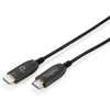 Digitus Kabelis połączeniowy hybrydowy hdmi aoc | hdmi-a męski-męski | hdmi 2.1 | uhd-2 8k@60hz | 48gbps |hdr, earc, hdcp 2.2, cec | 50m