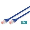 „Digitus Patchcord CAT5E“, S-FTP, 10 m, 5 vnt (DK-1644-100-B-5)