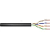 Digitus Professional Digitus Elektroninis instaliacijos kabelis DGITUS Cat.5E, U / UTP, Fca, viela, AWG24 / 1, PE, 100m, juoda