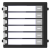DS-KD-KK Modulis su skambinimo mygtukais patalpoms, maitinamas DS-KD8003-IME1, 6 mygtukai, IP65, HIKVISION