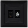 Duwi 33205 F + gn tipo antgalis su sriegiu. RJ-45 Juodasis laukas, 33205
