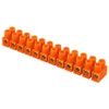 Duwi 34579 Gnybtų blokas 12 takelių 10.0mm2 oranžinis 34579