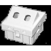 Dvigubas adapteris 2xST 45x45 kampinis ALANTEC