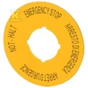 Eaton Aprašymas Plokštė geltona apvali fi90 EMERGENCY STOP M22-XAK11 (121085)