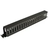 Tinklo terminalas Eaton Tripp Lite Rack Enclosure Horizontal Cable Manager (finger duct) 1URM - Rack kabelių valdymo kabelių kanalas su dangteliu - Juodas - 1U - 48,3 cm (19'')