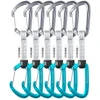 Edelrid 737930106020 alpinistinis karabinas Zapięcie su blokadą D formos Mėlynas, Sidabrinis 6 vnt.