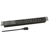 EFB Elektronik EK631CC.1 rozdzielacz zasilania PDU 12 x gniazdo jungiama į tinklą 1U Juodas
