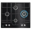 Electrolux KGG6456K Juoda Įmontuojama 59 cm Dujos 4 zonos