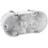 Elektro Plast 13,70 Dviguba įleidžiama dėžė 60mm gipso kartono balta PKw-2 13,70 /5vnt/