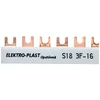 Elektro-Plast Prijungimo geležinkelis 3P 80A 16mm2 šakutė 18mod. 3F S18 3F -10 (45.318)