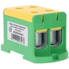 Elektro Plast 48.217 Paskirstymo blokas-šakos 2x1 polių AL/CU 35-150mm2 geltonai žalias plokščias montavimas ir TH bėgelis WLZ35/2x150/su 48.217