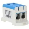 Elektro Plast 48.295 Paskirstymo blokas-šakos 2x1 polių AL/CU 16-95mm2 mėlynas plokščias montavimas ir TH bėgis WLZ35/2x95/n 48.295