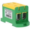 Elektro Plast 48.297 Paskirstymo blokas-šakos 2x1 polių AL/CU 16-95mm2 geltonai žalias plokščias montavimas ir TH bėgelis WLZ35/2x95/su 48.297