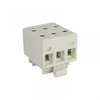 Elektro Plast 48.317 3 polių paskirstymo blokas AL/CU 3x16mm2 pilkas plokščias montavimas ir TH bėgis WLZ35/3x16/s 48.317