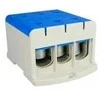 Elektro Plast 48.3240 3 polių paskirstymo-šakos blokas AL/CU 3x240mm2 mėlynas plokščias montavimas ir TH bėgis WLZ35/3x240/n 48.3240